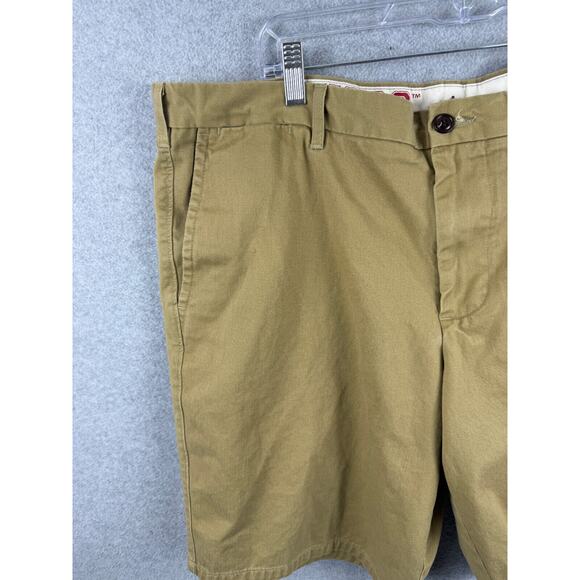 Dockers Arkansas Razorbacks Chino Shorts Men's 42 Tan Solid High Rise NCAA - Picture 9 of 12